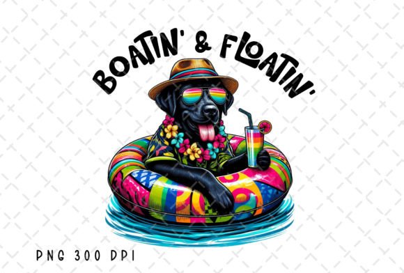 Boatin and Floatin Dog Summer Lake Life: Your Go-To Design Asset