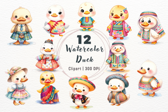 Bringing the World to Your Craft Table: Watercolor Duck Clipart