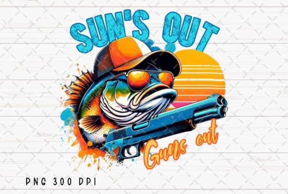 Celebrate the Catch: Sun's Out Guns Out Bass Fish Fishing