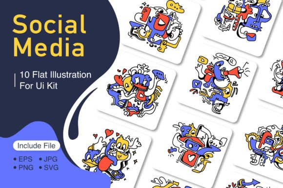 Doodle Abstract Social Media: Your Go-To for Playful Branding