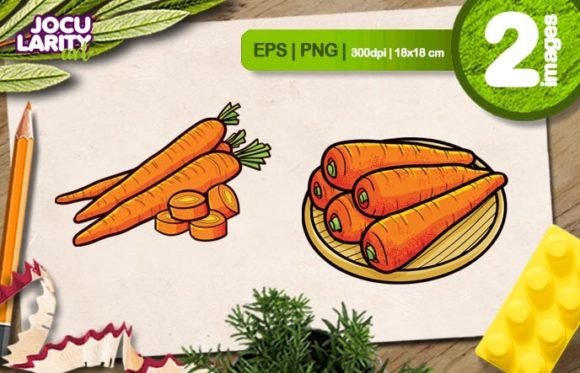 Funny Carrots Cartoon Illustration: A Burst of Playful Charm for Your Projects