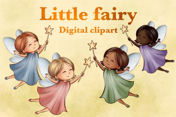 Little Fairies Clipart: Enchanting Art for Every Project