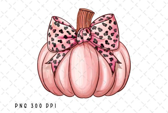 Pink Leopard Coquette Bow Pumpkin PNG: A Design Asset Breakdown