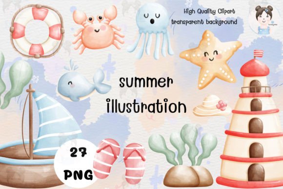 Summer Illustration & Clipart: Your Go-To Design Asset