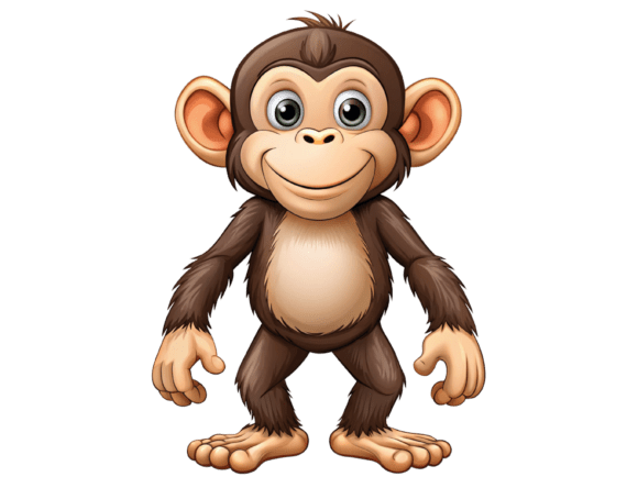 Unleash Creativity with a 3D Cartoon Monkey PNG Mega Bundle