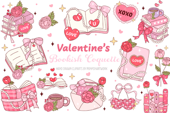 Valentine's Book Coquette Clipart: A Designer's Guide