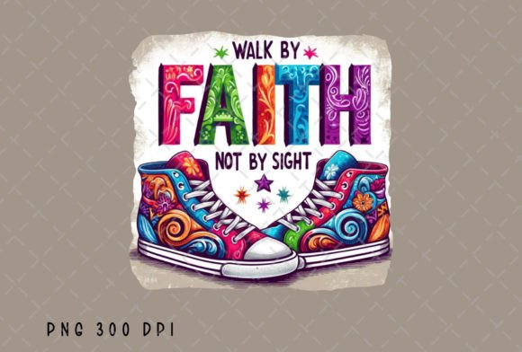 Walk by Faith Sneaker Christian Jesus: A Bold Visual Identity