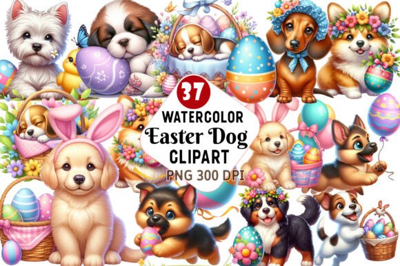 Watercolor Easter Dog Clipart PNG: A Designer's Guide